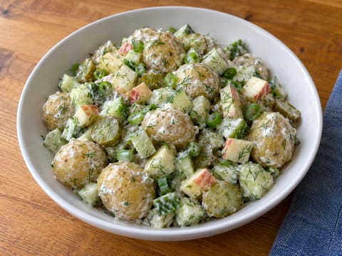 Dutch Potato Bowl with Apple, Cucumber and Mustard Dressing