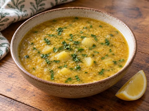 Adas Bil Hamod (zuppa libanese di lenticchie e limone) Adas Bil Hamod (zuppa libanese di lenticchie e limone)