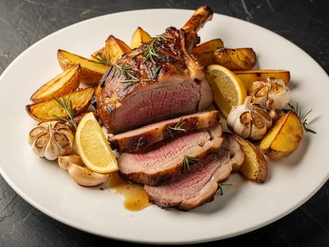 Agnello al Forno di Pasqua (wielkanocna pieczona jagnięcina z ziemniakami)