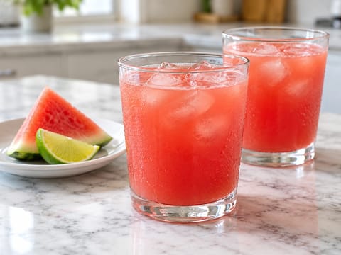 Watermelon Agua Fresca (băutură proaspătă de pepene verde) Watermelon Agua Fresca (băutură proaspătă de pepene verde)