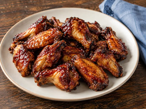 BBQ-Hähnchenflügel aus der Heißluftfritteuse BBQ-Hähnchenflügel aus der Heißluftfritteuse