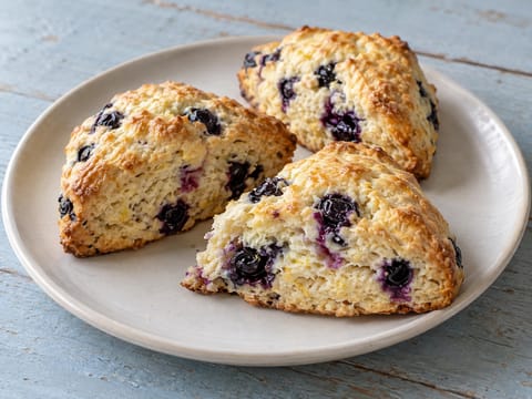 Scones de arándanos en freidora de aire