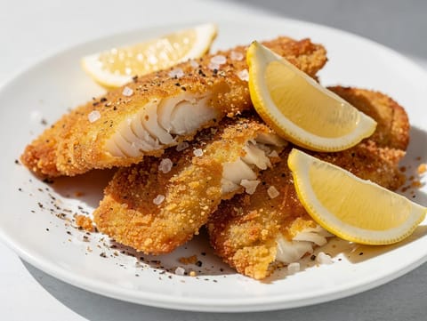 Obalovaná ryba z horkovzdušné fritézy
