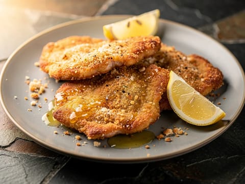 Panerede svinekoteletter i airfryer