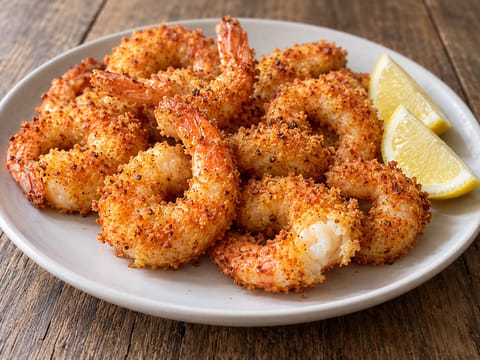 Crevettes panées à la friteuse à air Crevettes panées à la friteuse à air