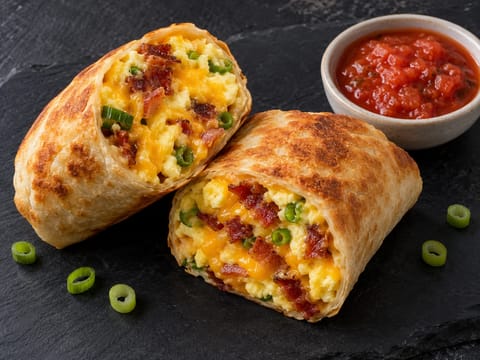 Frokostburrito i airfryer Frokostburrito i airfryer