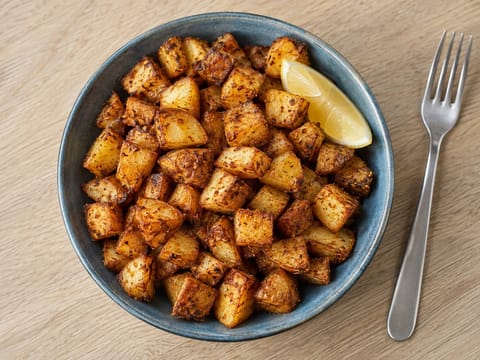 Frühstückskartoffeln aus der Heißluftfritteuse Frühstückskartoffeln aus der Heißluftfritteuse