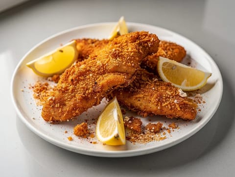 Tenders di pollo Cajun in friggitrice ad aria