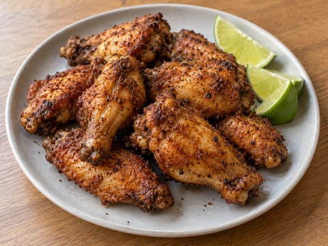 Cajun-Hähnchenflügel aus der Heißluftfritteuse Cajun-Hähnchenflügel aus der Heißluftfritteuse