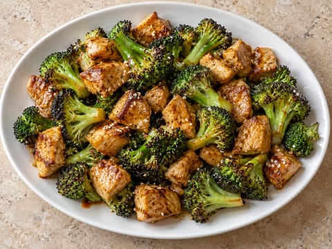 Pollo e broccoli in friggitrice ad aria Pollo e broccoli in friggitrice ad aria