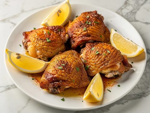 Coxas de frango na air fryer Coxas de frango na air fryer