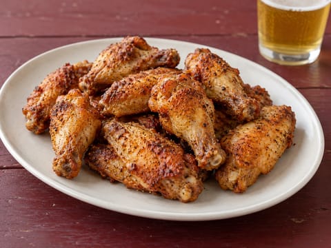Asas de frango na air fryer Asas de frango na air fryer