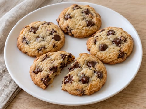 Biscuiți cu picături de ciocolată la air fryer Biscuiți cu picături de ciocolată la air fryer