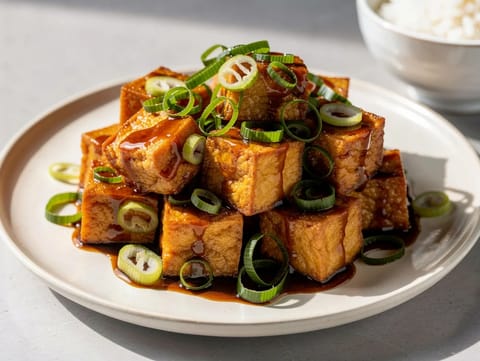Knapperige tofu uit de airfryer