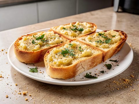 Hvidløgsbrød i airfryer