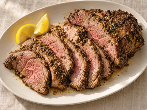 Agnello all’aglio e alle erbe in friggitrice ad aria Agnello all’aglio e alle erbe in friggitrice ad aria