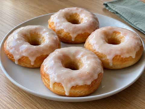 Glaserede doughnuts i airfryer Glaserede doughnuts i airfryer
