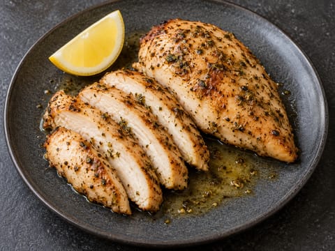 Piept de pui cu ierburi la friteuza cu aer cald Piept de pui cu ierburi la friteuza cu aer cald