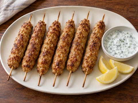 Brochetas indias de pollo en freidora de aire