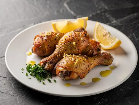 Pilons de poulet citron-poivre à la friteuse à air chaud