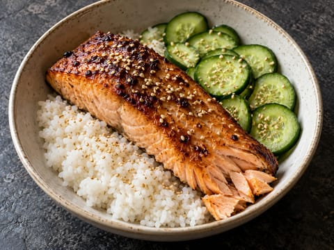 Miso-glassert laks i airfryer Miso-glassert laks i airfryer
