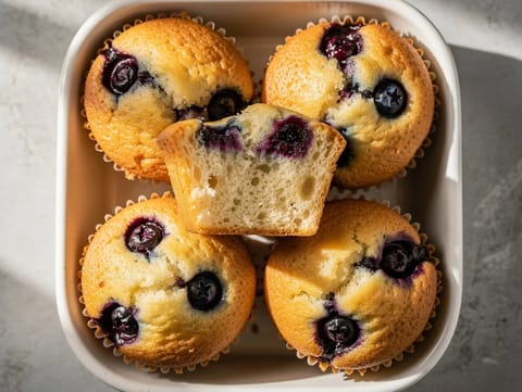 Muffiny z horkovzdušné fritézy Muffiny z horkovzdušné fritézy