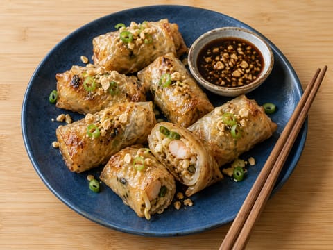 Pad Thai-bidder i airfryer Pad Thai-bidder i airfryer