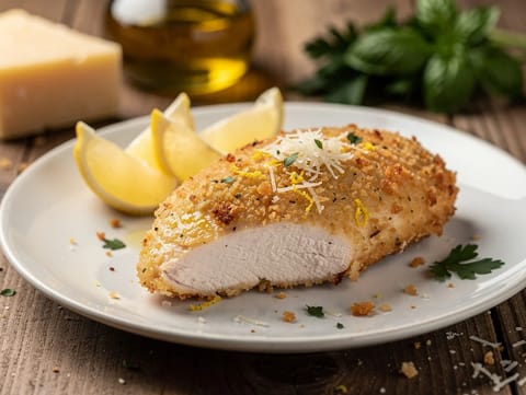 Pierś z kurczaka w parmezanowej panierce z air fryera