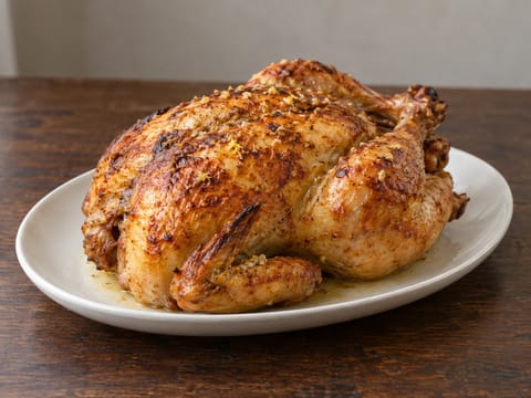 Pečené kuře v horkovzdušné fritéze