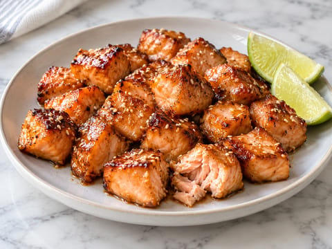 Zalmhapjes uit de airfryer Zalmhapjes uit de airfryer