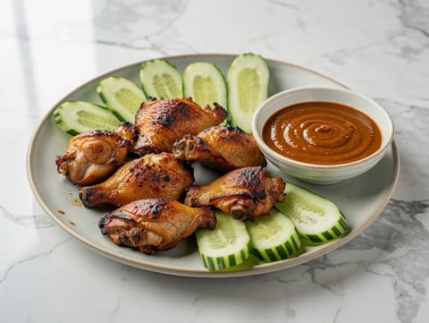 Satay kuře z horkovzdušné fritézy Satay kuře z horkovzdušné fritézy