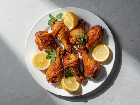 Kryddiga kycklingklubbor i airfryer