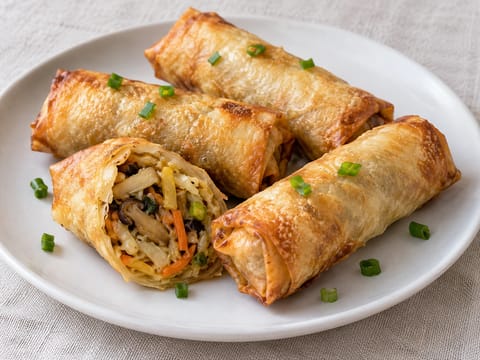 Rolinhos primavera na air fryer Rolinhos primavera na air fryer