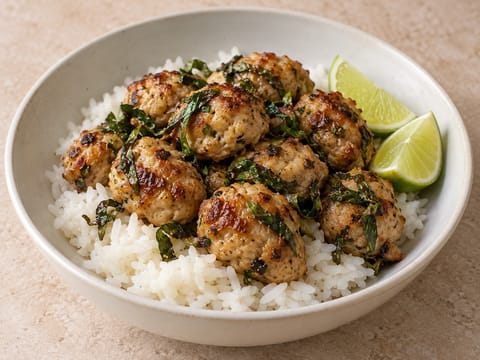 Thai kyllingbiter med basilikum i airfryer Thai kyllingbiter med basilikum i airfryer