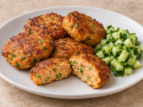 Thajské rybí placičky z horkovzdušné fritézy Thajské rybí placičky z horkovzdušné fritézy