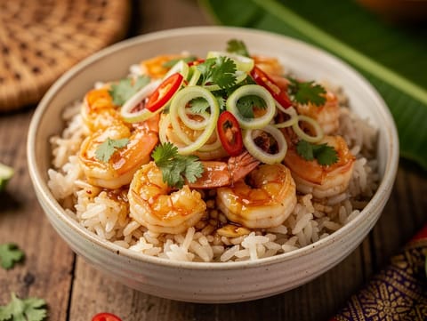 Thai garnéla air fryerben Thai garnéla air fryerben