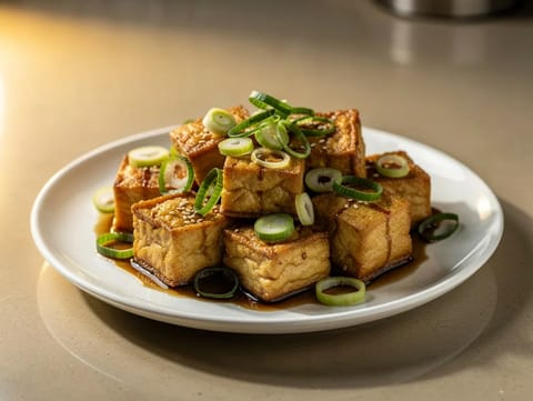Tofu z horkovzdušné fritézy Tofu z horkovzdušné fritézy