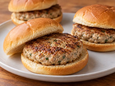 Burger di tacchino in friggitrice ad aria Burger di tacchino in friggitrice ad aria