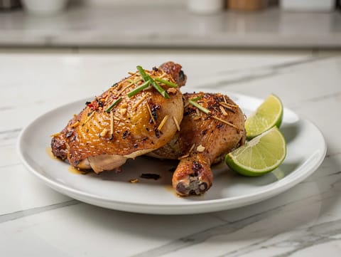 Vietnamesisk citrongræskylling i airfryer
