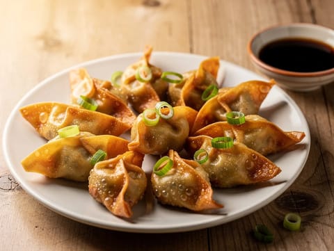 Wontons en freidora de aire