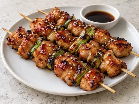 Yakitori forrólevegős sütőben készítve Yakitori forrólevegős sütőben készítve
