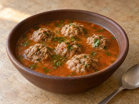 Albóndigas en Caldillo de Jitomate (Κεφτεδάκια σε ζωμό ντομάτας)