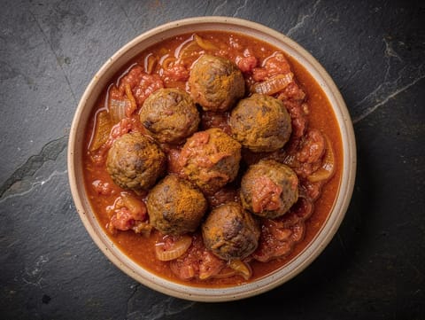Albóndigas en Salsa (kødboller i tomat- og hvidvinssauce) Albóndigas en Salsa (kødboller i tomat- og hvidvinssauce)