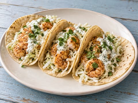 Tacos Americanos de Camarão