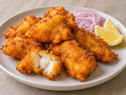 Amritsari Macchi (krydret stegt fisk) Amritsari Macchi (krydret stegt fisk)