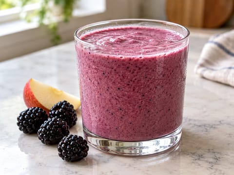 Æble-brombær-smoothie Æble-brombær-smoothie
