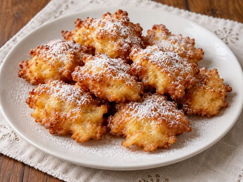 Polske eplepannekakebiter (mini eplefritters) Polske eplepannekakebiter (mini eplefritters)
