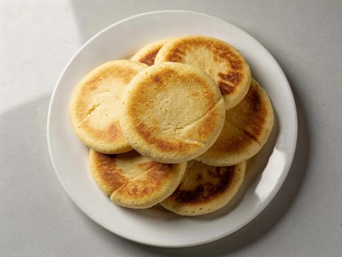 Arepas (kukuřičné placky) Arepas (kukuřičné placky)