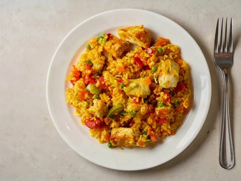 Arroz con Pollo (kolumbiai csirkés rizs)