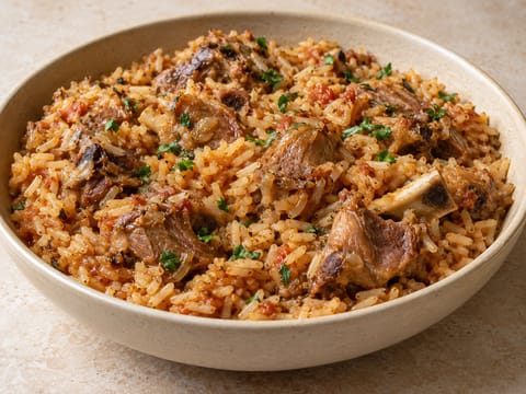 Arroz de Cabrito (Portugese ovenschotel met geitenvlees en rijst) Arroz de Cabrito (Portugese ovenschotel met geitenvlees en rijst)